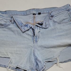 American Eagle Light Wash Denim Shorts
